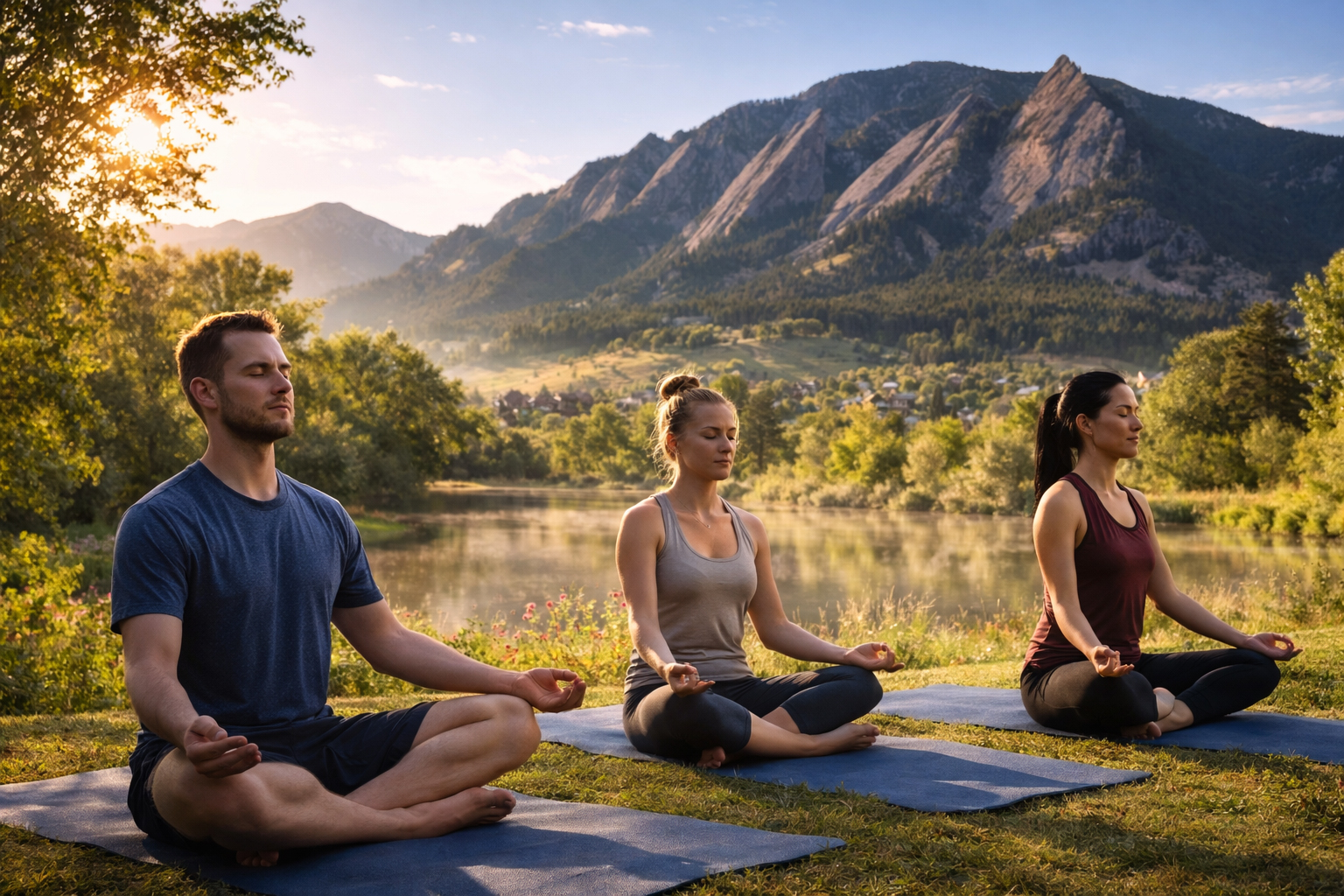 Wellness lifestyle scene in Boulder