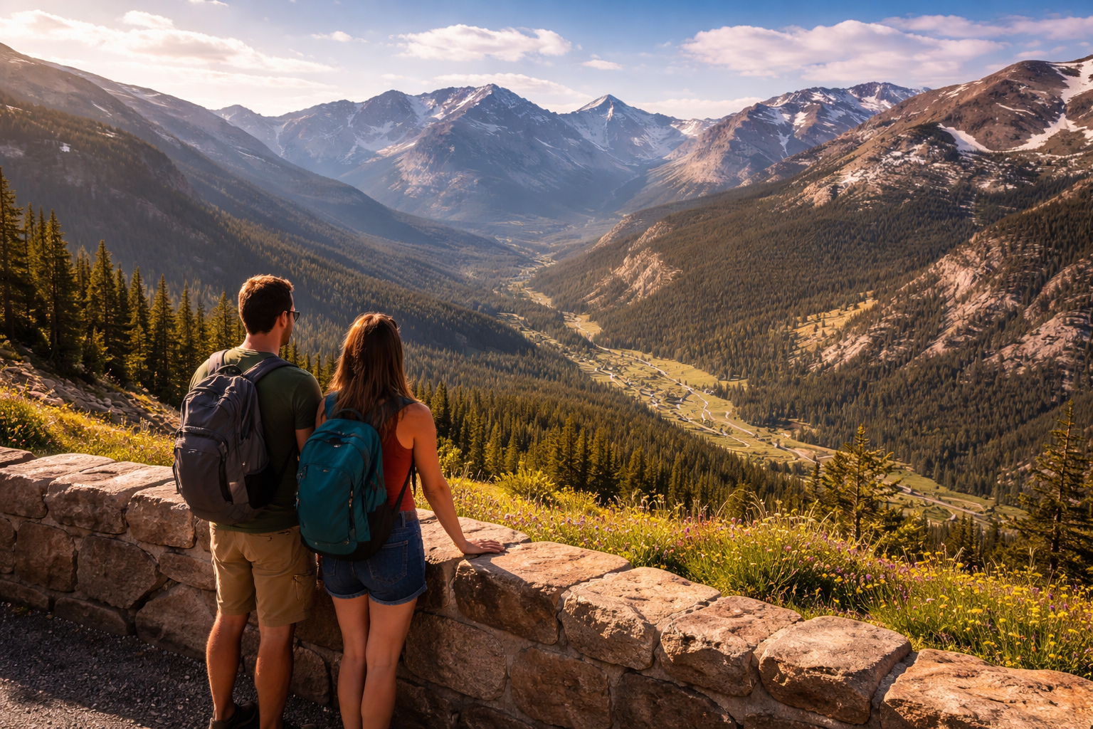 Trail Ridge Road view in Rocky Mountain National Park